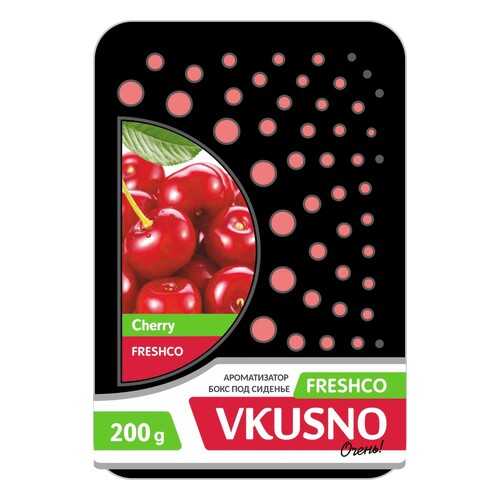 Ароматизатор под сиденье гелевый (вишня) 200г Vkusno FRESHCO в ЕКА