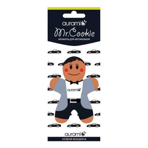 Ароматизатор пропитанный подвесной пластинка Mr. Coockie Новая машина AURAMI CK-205 в ЕКА