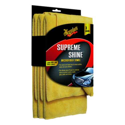 Микрофибровое полотенце (Supreme Shine Microfiber Towel) 40х63 см. 3 штуки. X2020EU в ЕКА