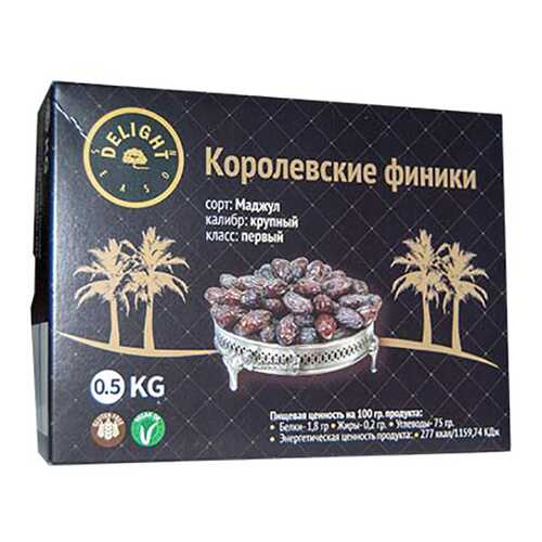 Финики Delight Season сушеные с косточкой 500 г в ЕКА