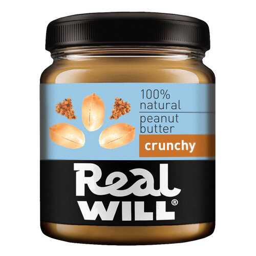 Real Will Peanut butter хрустящая 500 г в ЕКА