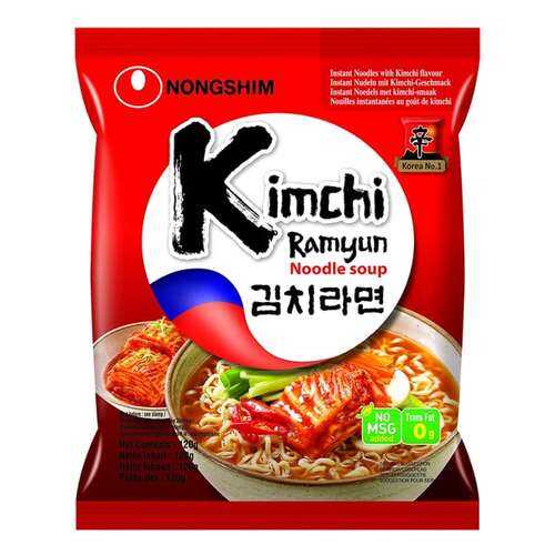 Лапша быстрого приготовления Кимчи Рамен Nongshim 120 г в ЕКА