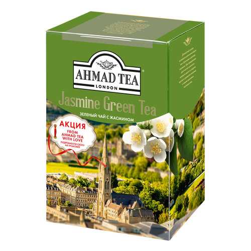 Чай Ahmad Tea байховый зеленый листовой жасмин 100 г в ЕКА