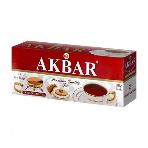 Чай Akbar Limited Edition черный 25 пакетиков в ЕКА