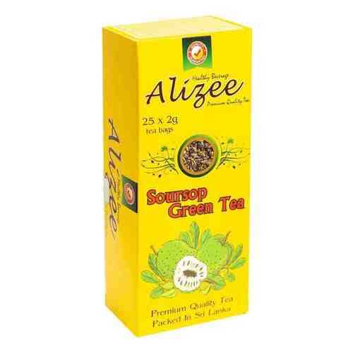 Чай Alizee Soursop Green Tea зеленый 25 пакетиков в ЕКА