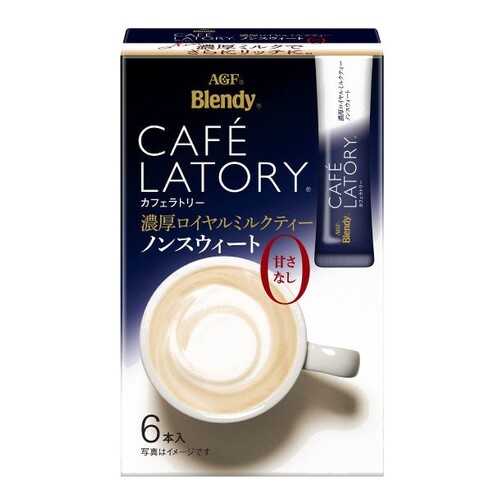 Чай черный AGF Cafe Latory Бленди крепкий с молоком без сахара 6 шт в ЕКА