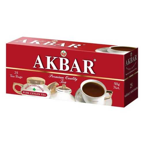 Чай черный Akbar 25 пакетиков в ЕКА