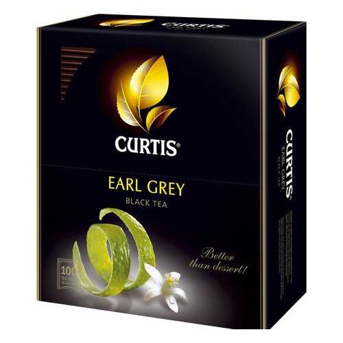 Чай черный Curtis earl grey 100 пакетиков в ЕКА