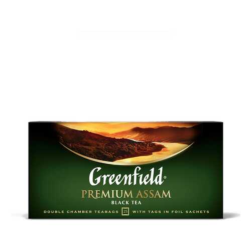 Чай черный Greenfield Premium Assam 25 пакетиков в ЕКА