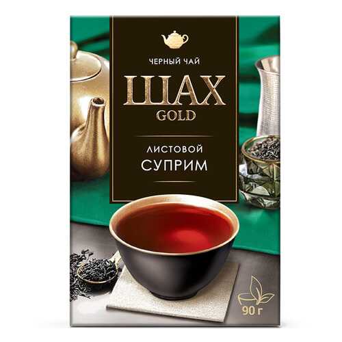 Чай черный листовой Шах Gold Суприм 90 г в ЕКА