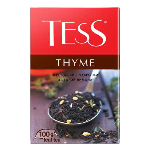 Чай черный листовой Tess Thyme 100 г в ЕКА