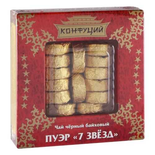 Чай черный пуэр Конфуций 7 звезд 100 г в ЕКА