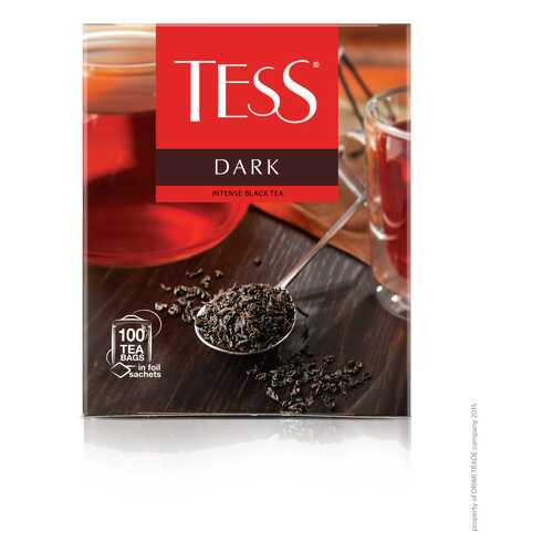 Чай черный Tess Dark 100 пакетиков в ЕКА