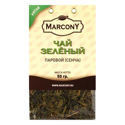Чай Marcony зеленый паровой сенча 50 г в ЕКА