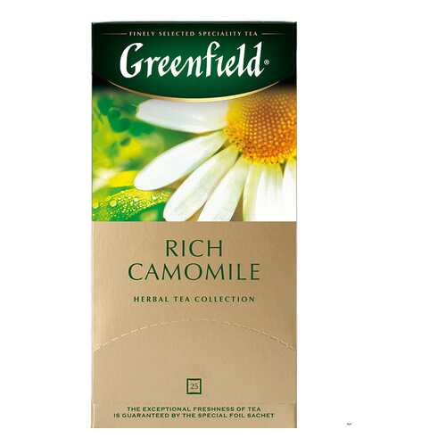 Чай травяной Greenfield Rich Camomile 25 пакетиков в ЕКА