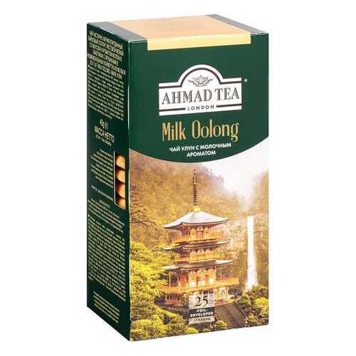 Чай зеленый Ahmad Tea milk oolong 25 пакетиков в ЕКА