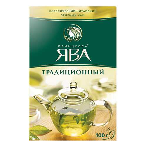 Чай зеленый листовой Принцесса Ява Традиционный 100 г в ЕКА
