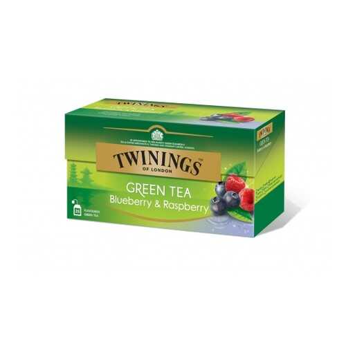 Чай зеленый Twinings черника и малина 25 пакетиков в ЕКА