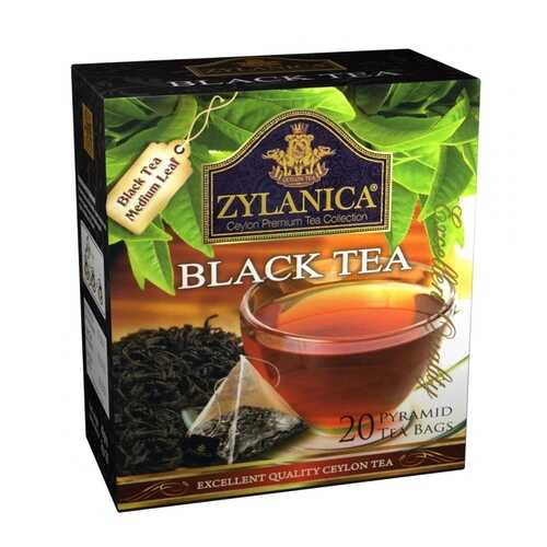 Чай Zylanica Black tea черный 20 пирамидок в ЕКА