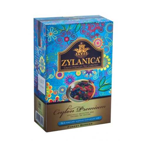 Чай Zylanica Ceylon Premium Forest Berries черный байховый с лесными ягодами 100 г в ЕКА