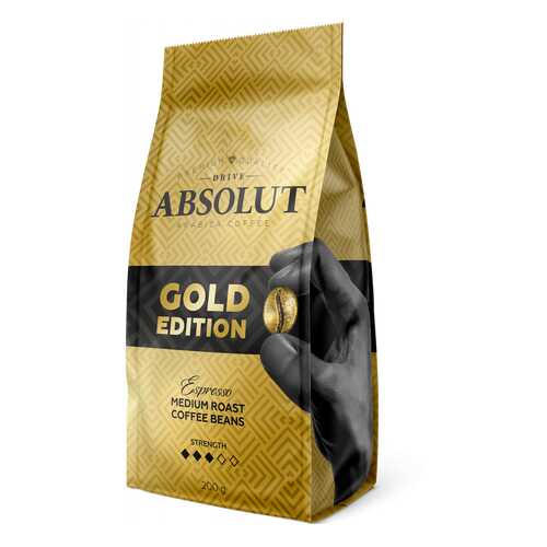 Кофе Absolut Drive Gold Edition в зернах 200 г в ЕКА
