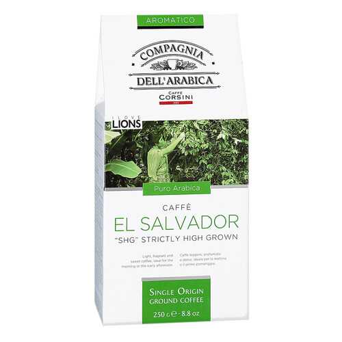 Кофе молотый Dell Arabica El Salvador 250г в ЕКА