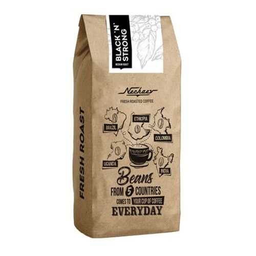 Кофе Nechaev Black and Strong в зернах свежей обжарки 500 г в ЕКА