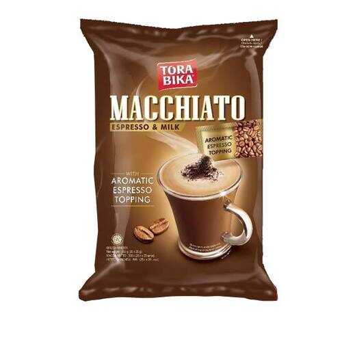 Кофе растворимый Tora bika Macchiato 3 в 1 с кофейной крошкой 20 шт по 25 г в ЕКА