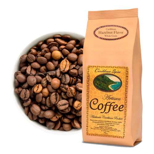 Кофе в зернах Caribbean Spice Artisan Kosher Coffee Hazelnut Grain лесной орех 250 г в ЕКА