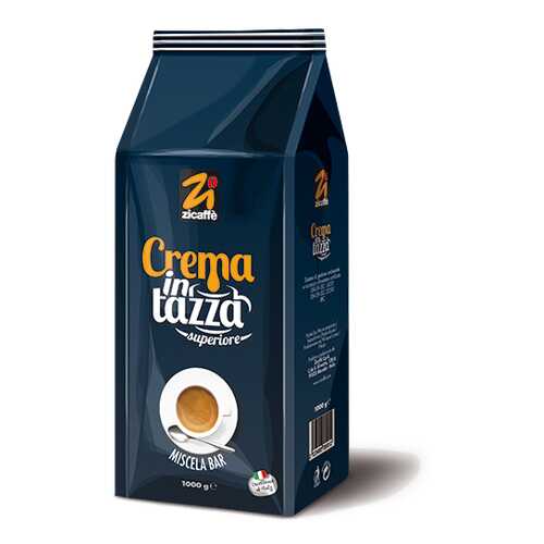 Кофе в зернах Zicaffe Superior Crema In Tazza 1000 г в ЕКА