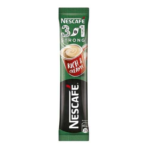 Крепкий кофе NESCAFE 3в1 растворимый порционный, 10 порций по 14.5г в ЕКА