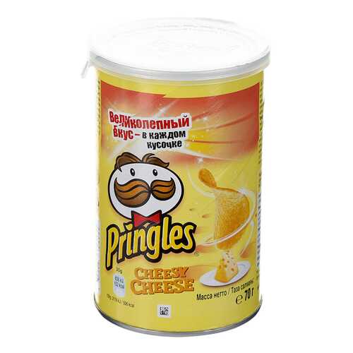 Чипсы картофельные Pringles со вкусом сыра 70 г в ЕКА