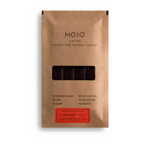 Горький шоколад 70% Mojo Cacao с перцем Habanero и морской солью habanero salt в ЕКА