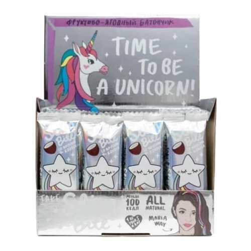 Батончик Фруктово-ягодный Bite Slim Unicorn Кокос 30 штук по 30 гр в ЕКА