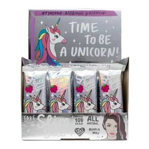 Батончик Фруктово-ягодный Bite Slim Unicorn Малина 30 штук по 30 гр в ЕКА