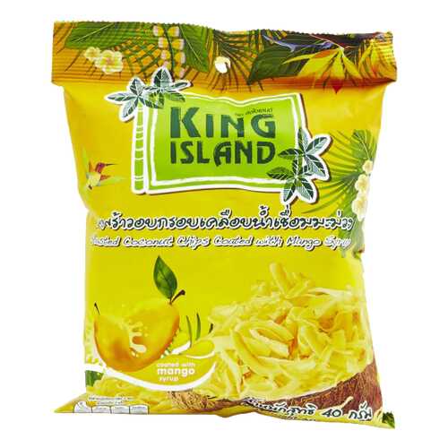 Кокосовые чипсы King Island с манго 40 г в ЕКА