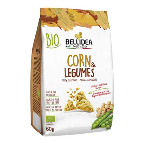 Снеки кукурузные Riso Scotti c бобами 60 г в ЕКА