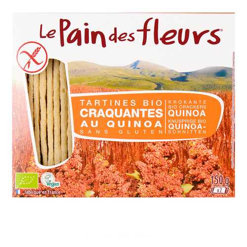 Хлебцы диетические из киноа Pain des fleurs 150 г в ЕКА