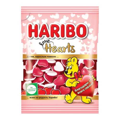 Жевательный мармелад Haribo сердечки 100 г в ЕКА