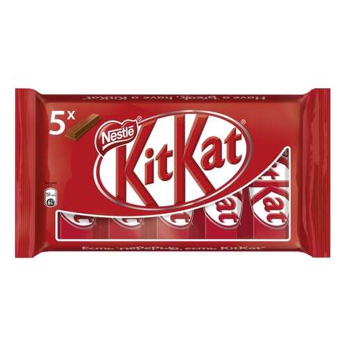 Батончик Nestle Kitkat шоколадный с хрустящей вафлей 29 г 5 штук в ЕКА