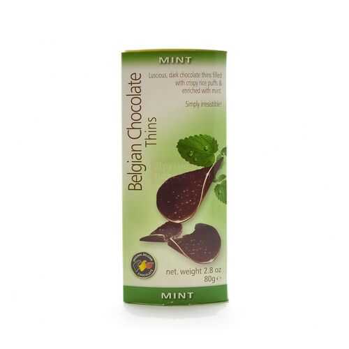 Шоколад BELGIAN CHOCOLATE Thins Mint 80г в ЕКА