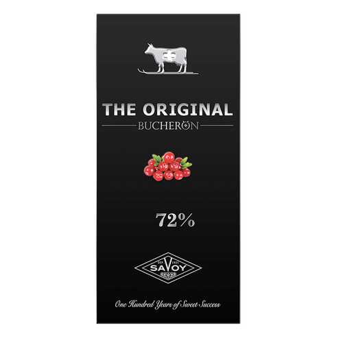 Шоколад Bucheron the original горький 72% с кусочками клюквы 100 г в ЕКА
