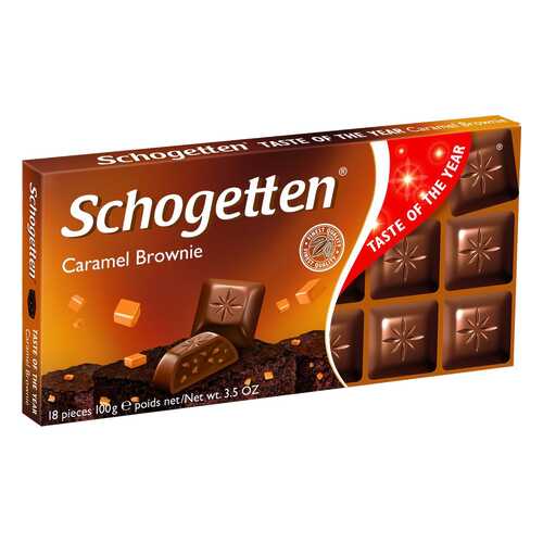 Шоколад Schogetten caramel brownie chocolate 100 г в ЕКА