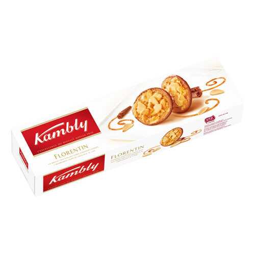 Печенье Kambly Butterfly Florentin с миндалем в карамели 100г в ЕКА