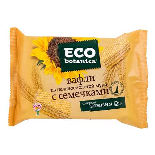 Вафли Еco botanica из цельносмолотой муки с семечками 145 г в ЕКА