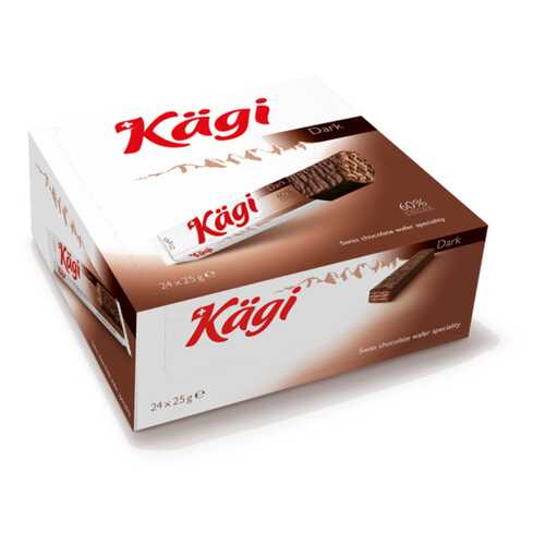 Вафли Kaegi Dark в темном шоколаде 25 г в ЕКА