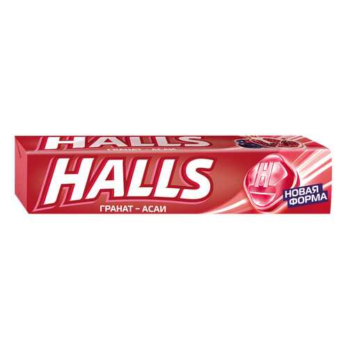 Леденцы Halls со вкусом граната и ягод асаи 12*25 г в ЕКА