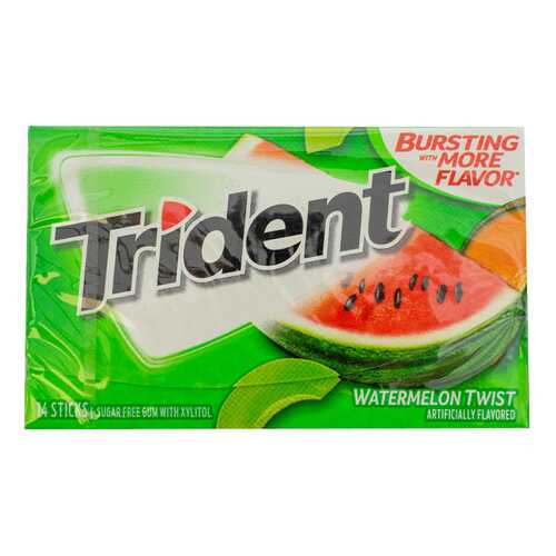 Жевательная резинка Trident Watermelon 26.6 г, США в ЕКА