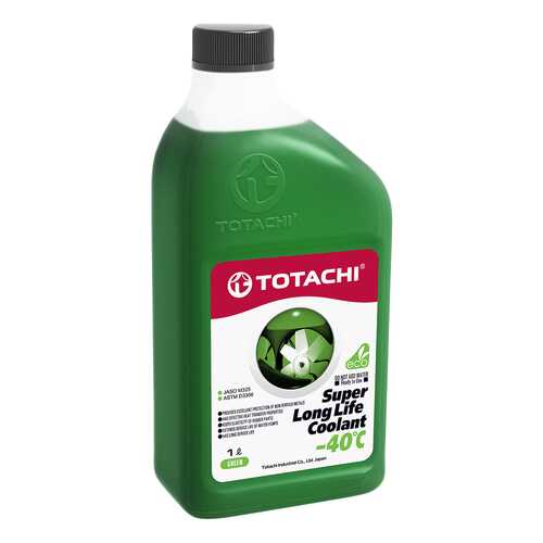 Охлаждающая жидкость TOTACHI SUPER LLC GREEN -40C 1л. в ЕКА