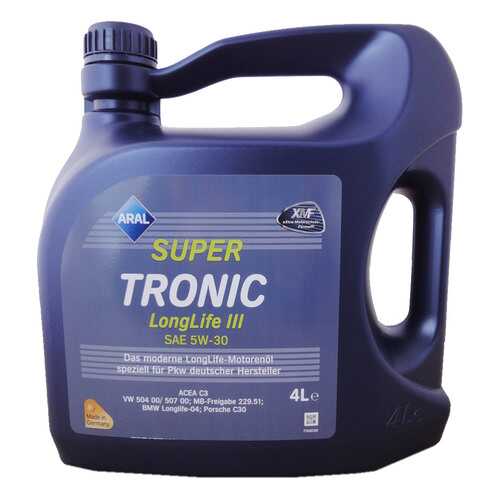 ARAL Aral Масло Super Tronic Longlife Iii 5w-30 (4 Л.)* в ЕКА